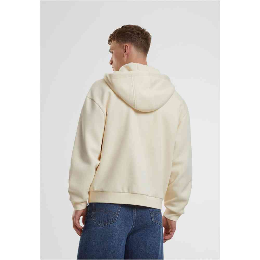 Urban Classics - Fluffy Kapuzenpullover mit Reißverschluss - Creme